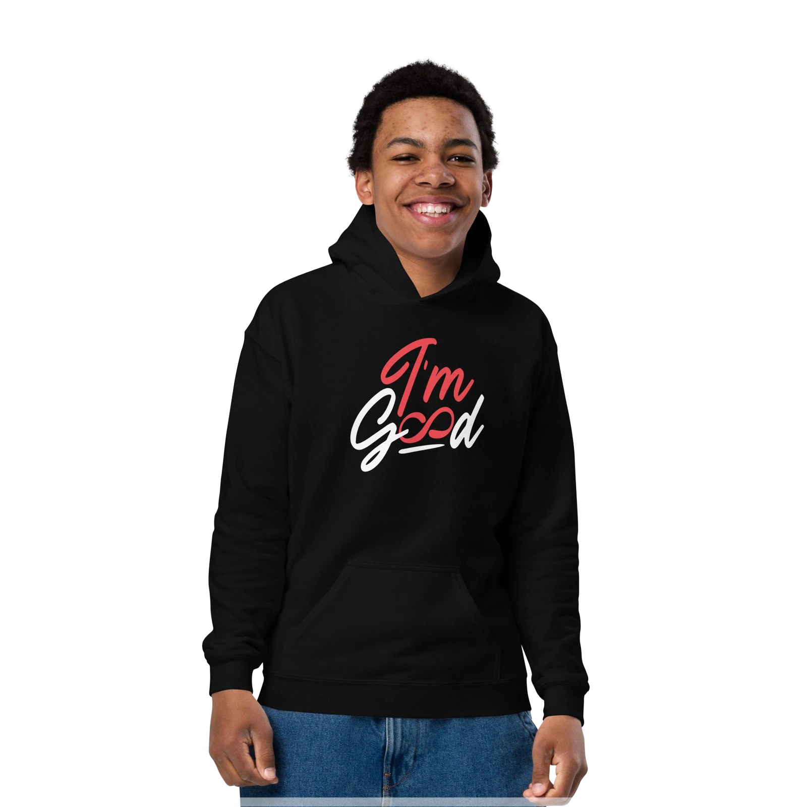 Woman in hoodie